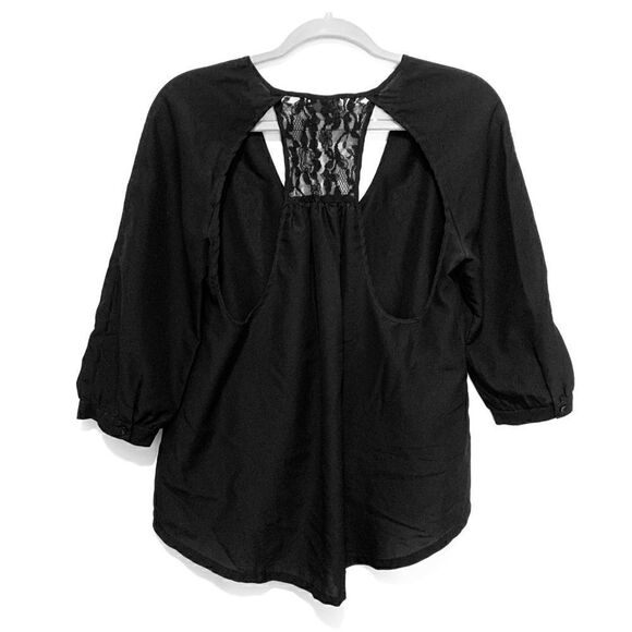 Sparkle & Fade, Open Back, Lace Blouse - Picture 4 of 5